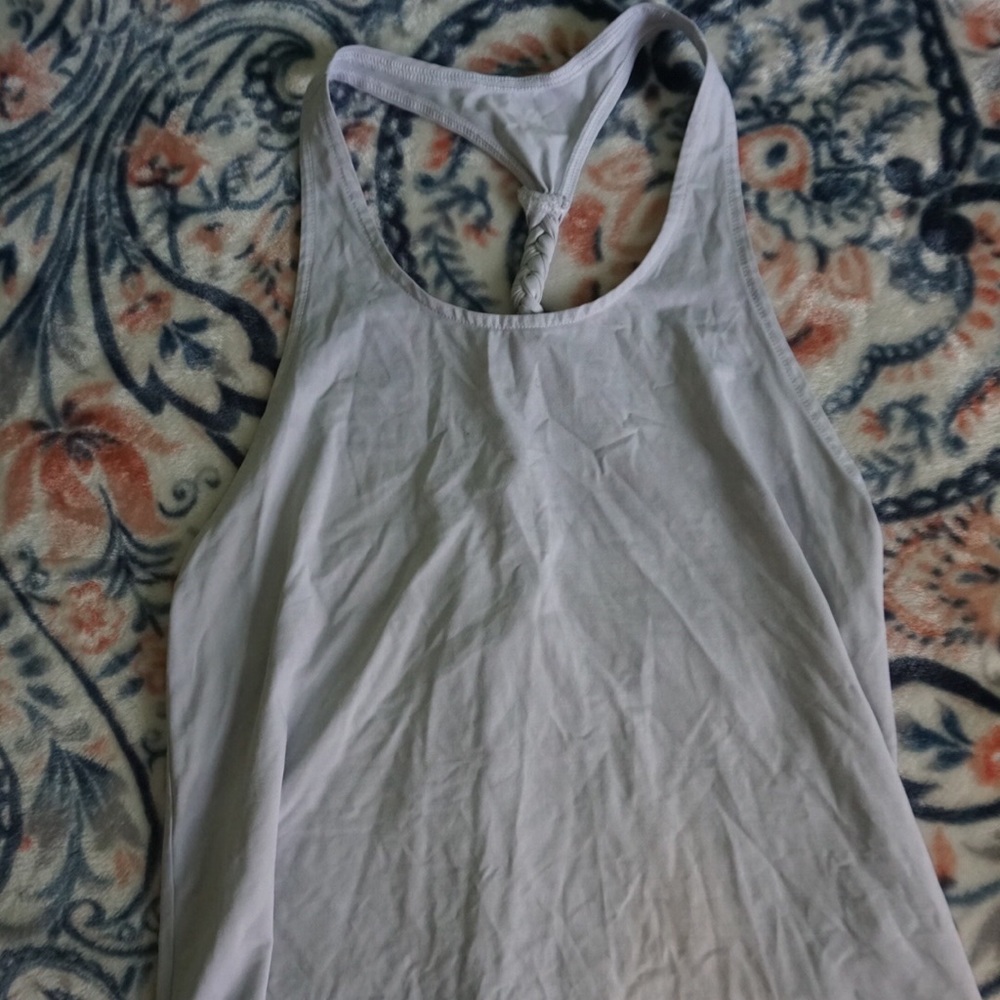 White Braided Tank Top